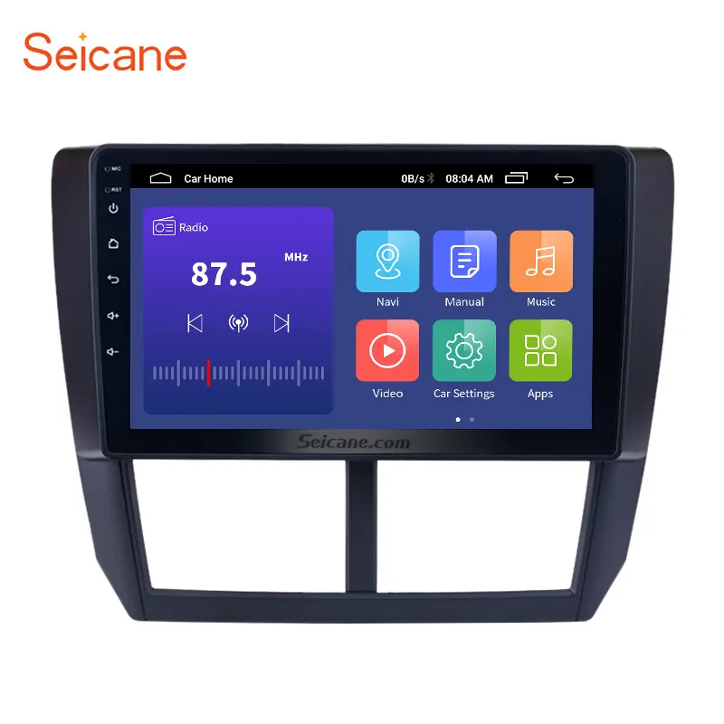 Voor Subaru Forester 2010 2008-2012 9 Inch Android 11.0 Head Unit Met Usb Wifi Bt Aux Ondersteuning Obd Ii Achteruitkijkcamera Obd2