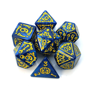 Halloween đa mặt Acrylic dices RPG Trò chơi D6 D10 D12 <span class=keywords><strong>D20</strong></span> 7 Die đa diện dices Bộ - Product Image 2
