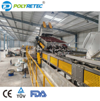 Ligne de recyclage de séchage de lavage de broyage automatique de bouteilles PET de haute qualité