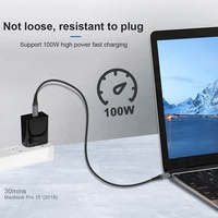 Cable de línea de transferencia de datos Thunderbolt 3, 100W, 5A, 40Gbps, USB4.0, USB 4, 4,0, macho a macho, tipo C, carga rápida, 8K, 60Hz