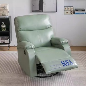 <span class=keywords><strong>Fauteuil</strong></span> inclinable manuel en cuir PU, style capsule spatiale, pour massage, <span class=keywords><strong>fauteuil</strong></span> paresseux pivotant et à bascule pour salon et chambre à coucher - Product Image 4