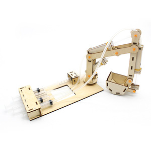 Kit de modelo de excavadora hidráulica de madera, juguete educativo STEM de operación manual para niños de 7 a 9 años, aprendizaje de ciencia e ingeniería - Product Image 3