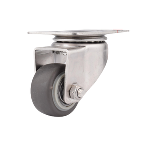 Mittelschwere 2-Zoll-Edelstahl-TPR-Verriegelungs-Lenkrollen 304/316 mit OEM-Unterstützung für Bremssteif-Hohl rollen - Product Image 3