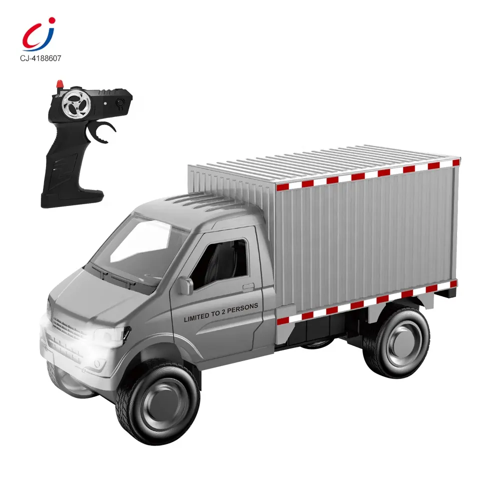 Chengji 2.4ghz 1/16 ölçekli 5ch manuel kapı açma uzaktan kumanda araç oyuncak şarj edilebilir rc kamyonet bölmesi ile