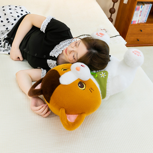 Peluche chat mignon en gros avec collier floral et nœud, idéal pour cadeau de naissance, de mariage, de fête, récompense de <span class=keywords><strong>maternelle</strong></span> ou cadeau pour enfants - Product Image 4