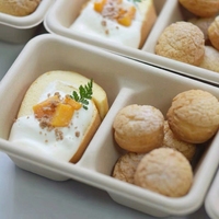 Assiettes en bagasse de canne à sucre naturelles réutilisables, écologiques, compostables, avec couvercle, micro-ondables, biodégradables et recyclables, vente en gros