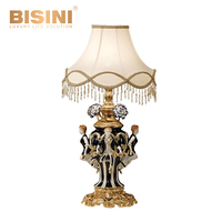 Lampe de Table en cuivre plaqué or, avec abat-jour en porcelaine, design rétro de Style italien Exclusive