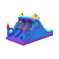 Vente flash - Toboggan gonflable WOLONG pour enfants - Utilisation intérieure/extérieure