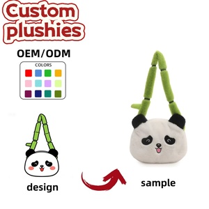 Custom New Fashion Cartoon <strong>Panda</strong> Plush Handbag Versatile Crossbody and Shoulder <strong>Bag</strong> with Button Closure for Children - Product Image 1