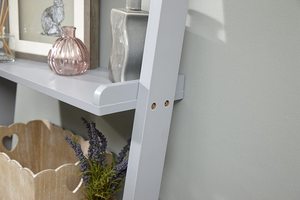 5 livello <span class=keywords><strong>di</strong></span> Legno Cremagliera Della Parete, MDF Display Scaletta Libreria, Superficie Liscia Pendente Mensola Unità con Spazi <span class=keywords><strong>di</strong></span> Stoccaggio <span class=keywords><strong>Di</strong></span> Grandi Dimensioni - Product Image 4
