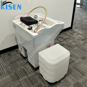 KISEN Meuble de Salon de Coiffure Haut de Gamme : Équipement de Spa Capillaire, Bac à Shampooing Mobile et Portable avec Réservoir d'Eaux Usées - Product Image 3