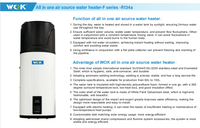 Chauffe-eau à pompe à chaleur mural tout-en-un haute performance COP R134a 100L, fréquence fixe 0.5P, numérique intérieur sans Wi-Fi