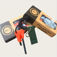 Outil de survie, allume-feu pour le camping, l'urgence en plein air, allume-feu en silex, outil de survie en plein air, pierre à feu, ferro rod