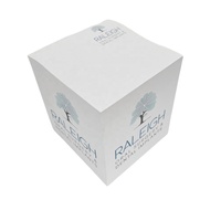 Cube auto-adhésif personnalisé de 10*10*10cm bloc-notes imprimé promotionnel sur 4 côtés de palette en bois