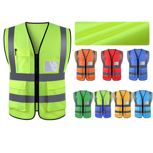 WEJUMP Gilet de construction de sécurité industrielle le moins cher en gros Gilet de sécurité respirant réfléchissant avec poches à fermeture éclair - Product Image 1