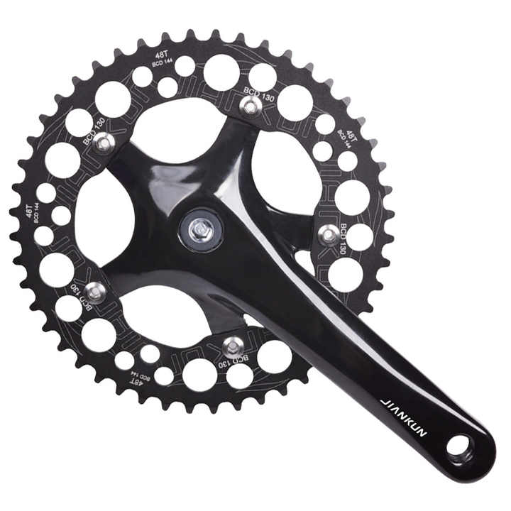 Bicycle Pedals 48T Single Speed Fixed Gear Track Bike Crankset