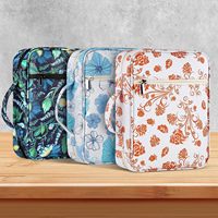 Organisateur de livres floral antique, porte-stylo pliable, porte-cartes, pochette, étui pour Bible, pochette de rangement pour papeterie