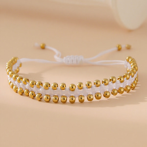 Pulseira de Macramê Ajustável em Cordão Preto Trançado Feita à Mão com Detalhes em Prata para Mulheres e Homens - Product Image 3