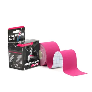 Aranea Custom Printed Waterproof Cotton Sports Safety Therapy Athletic Kinesios Muscle Tape 5cm Athletic Tape