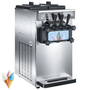 Commercial Vertical <b>Ice</b> Cream <b>Machine</b> Small For Soft Serve Yogurt Gelato Frozen Dessert Countertop Stainless Steel - Product Image 3