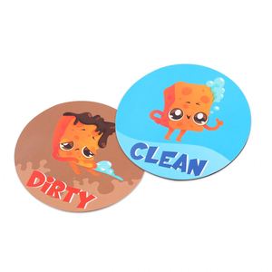 Aimant personnalisé pour lave-vaisselle, double face, aimant de cuisine, aimant propre/saleté pour lave-vaisselle avec design imprimé - Product Image 1