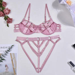 Wholesale Women Sexy Lingerie Erotic Underwear Heavy Industry Clothing Stitching Sexy Three-Point Suit - Product Image 5