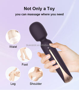 Pemijat pribadi listrik untuk wanita grosir tongkat <span class=keywords><strong>vibrator</strong></span> dalam pemijat tubuh penuh dengan hiasan kepala tongkat bergetar - Product Image 5