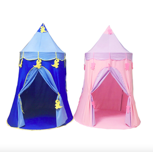 Tente de jeu pour enfants Offre Spéciale Prince Princess Castle Design pour camping intérieur ou extérieur pour garçons et filles - Product Image 1