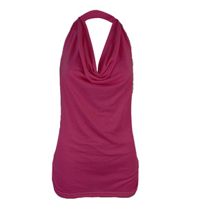 Robe mini sexy dos nu à col licou en velours côtelé uni, style européen, pour femme, collection été 2026 - Product Image 4