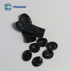 Hoge Kwaliteit Wegwerp Zwart Antistatische Latex Vingercondoom - Product Image 3