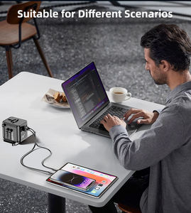 Adaptador de Viaje Universal Worldplug con Puertos USB, Adaptador de Enchufe Internacional <span class=keywords><strong>para</strong></span> Laptop, Auriculares, Función PD <span class=keywords><strong>para</strong></span> Viajes - Product Image 6