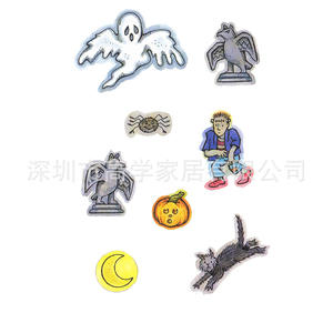 Nouveaux aimants de réfrigérateur pour le commerce électronique transfrontalier, maison hantée amusante, créez votre propre décoration d'Halloween, aimants promotionnels - Product Image 5
