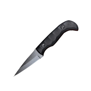 Cuchillo Bowie Táctico de Acero Inoxidable Damasco con Funda, Punta de Lanza, para Supervivencia al Aire Libre y Camping, Incluye Silbato y Varillas de Magnesio - Product Image 6