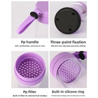 Draagbare 150W USB oplaadbare sapbeker 400ml 18000rpm 4 messen voor buiten, reizen en thuisgebruik.