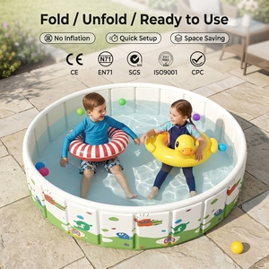 <span class=keywords><strong>Piscine</strong></span> ronde pliable portable en PVC non gonflable pour enfants, <span class=keywords><strong>bac</strong></span> <span class=keywords><strong>à</strong></span> <span class=keywords><strong>sable</strong></span> pour utilisation intérieure et extérieure - Product Image 1