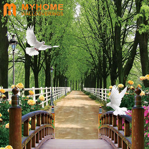 Papier peint photo <span class=keywords><strong>3d</strong></span> sur mesure, tapisserie panoramique avec paysage naturel, design populaire - Product Image 6