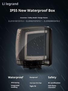 Cache-prise étanche anti-éclaboussures IP55 Type 86 pour salle de bain, toilettes et usage extérieur, blanc élégant 11-15 - Product Image 4