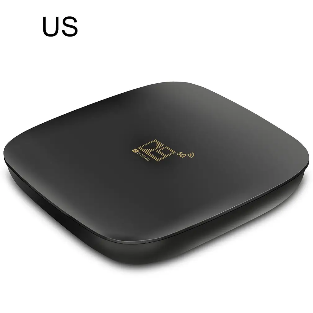 D9 Fast Smart TV BOX 100Mbps 2.4G/5G Dual WiFi RJ45 For Android 10.0 Ethernet 4K Set-Top Quad Core ARM Cortex A53 Player