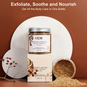 ODM/OEM 100% aceite <span class=keywords><strong>de</strong></span> coco Natural aceite <span class=keywords><strong>de</strong></span> almendra dulce café exfoliante cuerpo Etiqueta Privada - Product Image 4