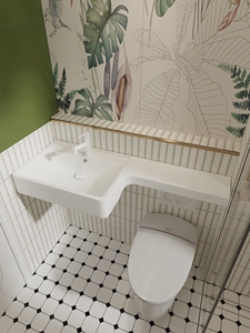 Lavabo da <span class=keywords><strong>Bagno</strong></span> Moderno Compatto in Acciaio Inox a Parete con Scarico Integrato per Appartamenti e Piccoli Bagni Commerciali - Product Image 4
