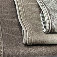 Tissu en denim extensible rétro couleur terre, sergé délavé pour jeans, pantalons et vêtements de travail