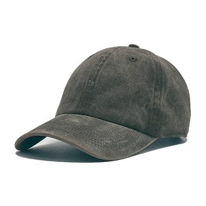 Casquette de Baseball de Logo personnalisé de haute qualité pour les femmes rétro chapeau de soleil à bord incurvé couleur unie pour les hommes vieux tissu lavé - Product Image 5