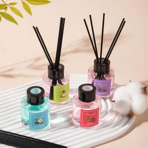 Diffuseur de parfum en verre transparent de 50 ml, nouveau design luxueux, marque privée, pour la maison, le bureau, la chambre à coucher - Product Image 4