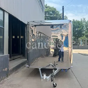 Camion de restauration rapide de style européen, chariot de restauration de pizza en plein air, remorque alimentaire mobile électrique - Product Image 5