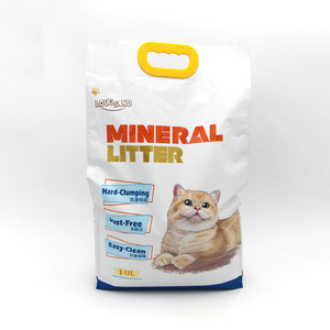 Litière pour chat en sable minéral sans poussière, à forte agglomération, de couleur violette - Product Image 2
