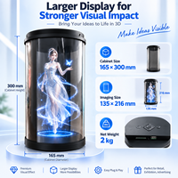 Affichage holographique 3D en tube Holo de 10,1 pouces, affichage cylindrique flottant pour la présentation numérique des humains et des produits