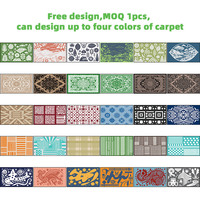 Tapis de cercle extérieur en polypropylène résistant aux UV facile à entretenir tapis rond jardin cour tapis extérieur patio