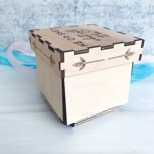 Caja de madera DAMAI para revelar el género del bebé, caja sorpresa explosiva para revelar si es niño o niña, decoraciones para la fiesta de revelación del género del bebé para baby shower - Product Image 5