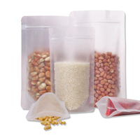 Sachet Doypack Personnalisé Mat Transparent en PET Anti-Odeur avec Fermeture Éclair pour Biscuits, Épices et Emballage Alimentaire