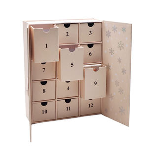 Caja Misteriosa Navideña Personalizada al por Mayor, <span class=keywords><strong>Calendario</strong></span> de Adviento de Navidad Vacío Personalizado para Regalos de Maquillaje y Cosméticos - Product Image 6